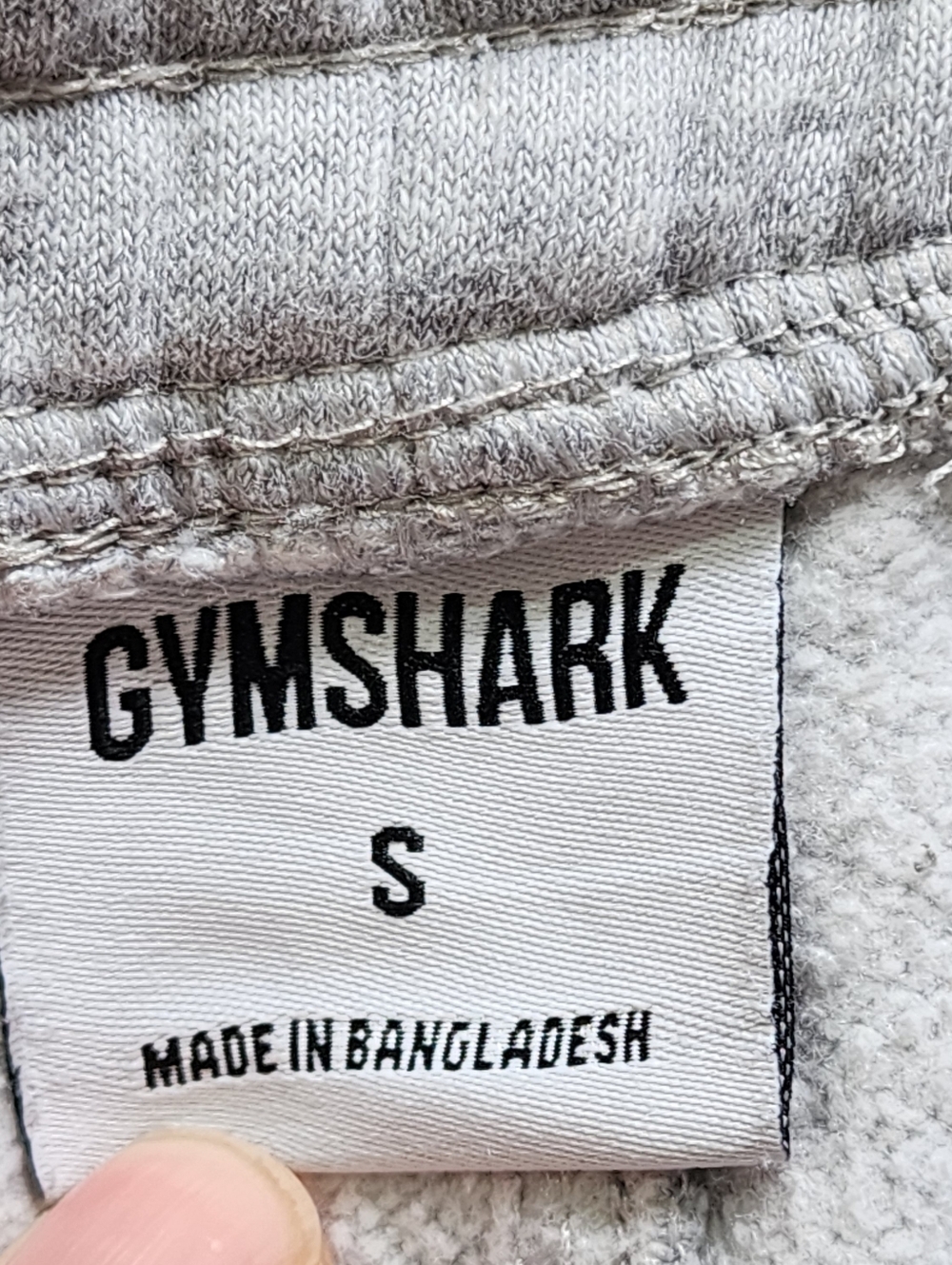 Gymshark Men’s Light Heather Gray Crest Joggers Sweatpants Slimfit Size Small - Picture 9 of 11